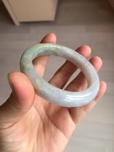 Load image into Gallery viewer, 57.5mm Certified Type A 100% Natural white/light purple/brown/yellow (FU LU SHOU) Jadeite Jade bangle BF103-8635

