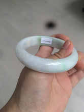 Load image into Gallery viewer, 55mm certified Type A 100% Natural sunny green/white/brown/yellow Jadeite Jade bangle AC71-1463
