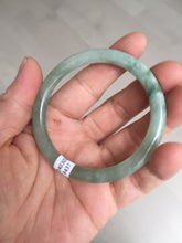 Load image into Gallery viewer, 51.8mm certified 100% natural Type A icy watery green slim jadeite jade bangle BL112-9437
