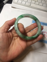 Load image into Gallery viewer, 58mm certified 100% natural Type A sunny green red jadeite jade bangle PB166-4659
