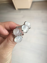 Load image into Gallery viewer, 100% Natural icy white clear ShuiMo Jade(水沫玉,foam of the water, quartzite) ring XY106
