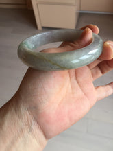 Load image into Gallery viewer, 60mm Certified Type A 100% Natural white/light purple/brown/yellow/gray (FU LU SHOU) Jadeite Jade bangle BF105-8658

