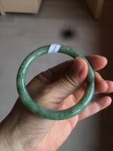 Load image into Gallery viewer, 53.8mm Certified 100% natural Type A dark green/brown round cut jadeite jade bangle BF57-5367
