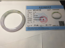 Load image into Gallery viewer, Sold.please do&#39;t order. thanks. 56mm Certified type A 100% Natural light purple white green yellow(LU FU SHOU)Jadeite bangle BN60-3559
