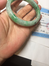 Load image into Gallery viewer, 58mm certified 100% natural Type A sunny green red jadeite jade bangle PB166-4659
