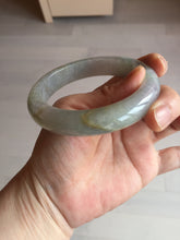 Load image into Gallery viewer, 60mm Certified Type A 100% Natural white/light purple/brown/yellow/gray (FU LU SHOU) Jadeite Jade bangle BF105-8658
