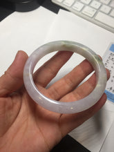 Load image into Gallery viewer, Sold.please do&#39;t order. thanks. 56mm Certified type A 100% Natural light purple white green yellow(LU FU SHOU)Jadeite bangle BN60-3559
