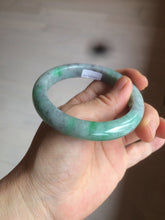 Load image into Gallery viewer, 54.5mm certificated Type A 100% Natural sunny green/dark green/black Jadeite Jade bangle Z133-2356
