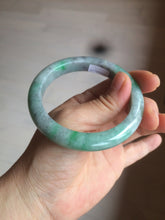 Load image into Gallery viewer, 54.5mm certificated Type A 100% Natural sunny green/dark green/black Jadeite Jade bangle Z133-2356
