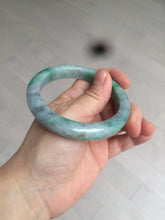 Load image into Gallery viewer, 54.5mm certificated Type A 100% Natural sunny green/dark green/black Jadeite Jade bangle Z133-2356
