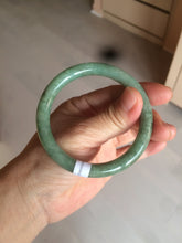 Load image into Gallery viewer, 54.3mm Certified 100% natural Type A dark green/brown round cut jadeite jade bangle BF56-5365
