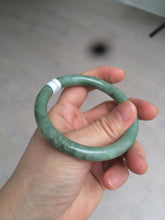 Load image into Gallery viewer, 54.3mm Certified 100% natural Type A dark green/brown round cut jadeite jade bangle BF56-5365
