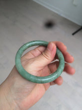 Load image into Gallery viewer, 54.3mm Certified 100% natural Type A dark green/brown round cut jadeite jade bangle BF56-5365
