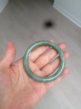 Load image into Gallery viewer, 54.3mm Certified 100% natural Type A dark green/brown round cut jadeite jade bangle BF56-5365
