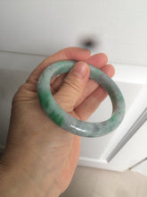 Load image into Gallery viewer, 54.5mm certificated Type A 100% Natural sunny green/dark green/black Jadeite Jade bangle Z133-2356
