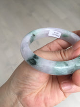 Load image into Gallery viewer, 55.9mm Certified 100% natural Type A light purple with sunny flying flowers jadeite jade bangle BL106-8719
