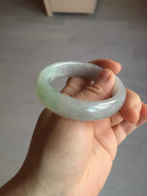 Load image into Gallery viewer, 51.5mm certified 100% natural type A light purple sunny green yellow oval jadeite jade bangle BL77-8666
