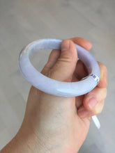 Load image into Gallery viewer, 55mm 100% natural type A light purple white jadeite jade bangle BM101-2838
