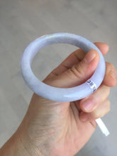 Load image into Gallery viewer, 55mm 100% natural type A light purple white jadeite jade bangle BM101-2838
