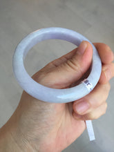 Load image into Gallery viewer, 55mm 100% natural type A light purple white jadeite jade bangle BM101-2838
