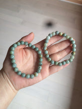 Load image into Gallery viewer, 7.9mm 100% natural type A  green/blue/brown/yellow/gray  jadeite jade beads bracelet AX53
