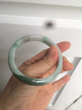 Load image into Gallery viewer, 56.5mm certificated Type A 100% Natural sunny green/dark green/white Jadeite Jade bangle Z132-2355
