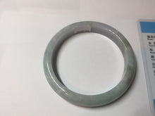 Load image into Gallery viewer, 61.5mm Certified Type A 100% Natura light green white purple Jadeite bangle X159-3830
