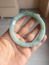 Load image into Gallery viewer, 56.3mm certified natural 100% natural Type A light green round cut jadeite jade bangle BP7-4989
