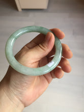 Load image into Gallery viewer, 56.3mm certified natural 100% natural Type A light green round cut jadeite jade bangle BP7-4989
