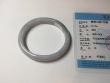 Load image into Gallery viewer, 53mm Certified Type A 100% Natural light green white purple Jadeite bangle X160-3838
