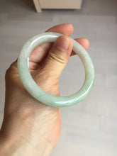 Load image into Gallery viewer, 53.7mm certified natural 100% natural Type A light green round cut jadeite jade bangle BP6-4993
