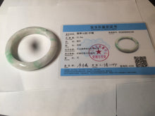 Load image into Gallery viewer, 53.5mm Certified Type A 100% Natural sunny green Jadeite Jade bangle AZ130-4125
