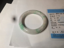 Load image into Gallery viewer, 53.5mm Certified Type A 100% Natural sunny green Jadeite Jade bangle AZ130-4125
