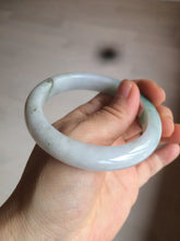 Load image into Gallery viewer, 56.4mm certificated Type A 100% Natural sunny green/white Jadeite Jade bangle Z130-2353
