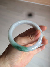 Load image into Gallery viewer, 56.4mm certificated Type A 100% Natural sunny green/white Jadeite Jade bangle Z130-2353
