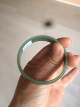 Load image into Gallery viewer, 51.6mm certified Type A 100% Natural oily dark green  thin style Jadeite jade bangle M87-2820
