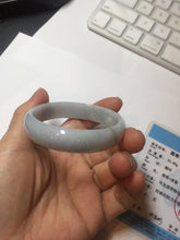 Load image into Gallery viewer, 52.5mm Certified Type A 100% Natural light green white purple Jadeite bangle AU1-3836
