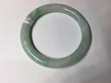 Load image into Gallery viewer, 56.5mm 100% natural type A white/sunny green round cut jadeite jade bangle BL108
