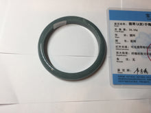 Load image into Gallery viewer, 57.5mm Certified Type A 100% Natural deep sea dark green/purple/blue/gray/black Guatemala Jadeite bangle PB114-6421

