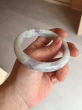 Load image into Gallery viewer, 58.5mm Certified Type A 100% Natural white/light purple/green Jadeite Jade bangle BF121-1927
