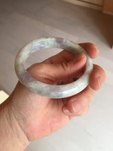 Load image into Gallery viewer, 58.5mm Certified Type A 100% Natural white/light purple/green Jadeite Jade bangle BF121-1927
