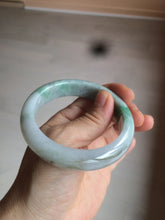 Load image into Gallery viewer, 56.4mm certificated Type A 100% Natural sunny green Jadeite Jade bangle Z129-2352
