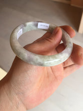 Load image into Gallery viewer, 58.5mm Certified Type A 100% Natural white/light purple/green Jadeite Jade bangle BF121-1927
