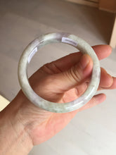 Load image into Gallery viewer, 58.5mm Certified Type A 100% Natural white/light purple/green Jadeite Jade bangle BF121-1927
