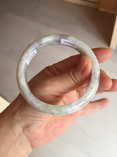 Load image into Gallery viewer, 58.5mm Certified Type A 100% Natural white/light purple/green Jadeite Jade bangle BF121-1927
