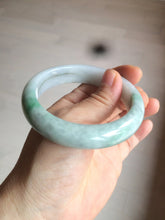 Load image into Gallery viewer, 56.4mm certificated Type A 100% Natural sunny green Jadeite Jade bangle Z129-2352
