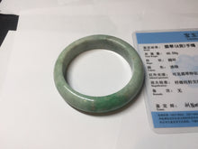 Load image into Gallery viewer, 51.5mm certified Type A 100% Natural sunny green purple oval Jadeite Jade bangle BS29-4436
