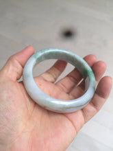 Load image into Gallery viewer, 56.4mm certificated Type A 100% Natural sunny green Jadeite Jade bangle Z129-2352
