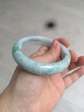 Load image into Gallery viewer, 56.4mm certificated Type A 100% Natural sunny green Jadeite Jade bangle Z129-2352
