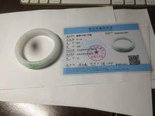 Load image into Gallery viewer, 55mm certified Type A 100% Natural sunny green/white/brown/yellow Jadeite Jade bangle AC71-1463
